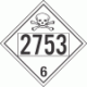 UN 2753 - Poison or Toxic Class 6.1 Placards