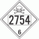 UN 2754 - Poison or Toxic Class 6.1 Placards