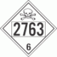 UN 2763 - Poison or Toxic Class 6.1 Placards