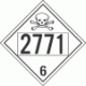 UN 2771 - Poison or Toxic Class 6.1 Placards