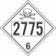 UN 2775 - Poison or Toxic Class 6.1 Placards