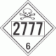 UN 2777 - Poison or Toxic Class 6.1 Placards