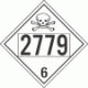 UN 2779 - Poison or Toxic Class 6.1 Placards