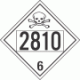 UN 2810 - Poison or Toxic Class 6.1 Placards