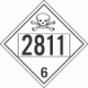 UN 2811 - Poison or Toxic Class 6.1 Placards