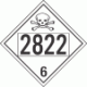 UN 2822 - Poison or Toxic Class 6.1 Placards