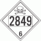 UN 2849 - Poison or Toxic Class 6.1 Placards