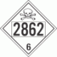 UN 2862 - Poison or Toxic Class 6.1 Placards