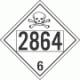 UN 2864 - Poison or Toxic Class 6.1 Placards