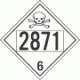 UN 2871 - Poison or Toxic Class 6.1 Placards