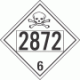 UN 2872 - Poison or Toxic Class 6.1 Placards