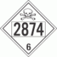 UN 2874 - Poison or Toxic Class 6.1 Placards