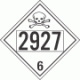 UN 2927 - Poison or Toxic Class 6.1 Placards