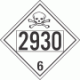 UN 2930 - Poison or Toxic Class 6.1 Placards