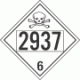 UN 2937 - Poison or Toxic Class 6.1 Placards