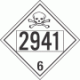 UN 2941 - Poison or Toxic Class 6.1 Placards