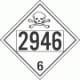 UN 2946 - Poison or Toxic Class 6.1 Placards