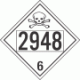 UN 2948 - Poison or Toxic Class 6.1 Placards