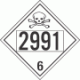 UN 2991 - Poison or Toxic Class 6.1 Placards