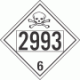 UN 2993 - Poison or Toxic Class 6.1 Placards