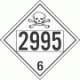 UN 2995 - Poison or Toxic Class 6.1 Placards