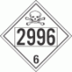 UN 2996 - Poison or Toxic Class 6.1 Placards