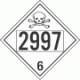 UN 2997 - Poison or Toxic Class 6.1 Placards