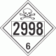 UN 2998 - Poison or Toxic Class 6.1 Placards