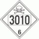 UN 3010 - Poison or Toxic Class 6.1 Placards