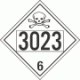 UN 3023 - Poison or Toxic Class 6.1 Placards