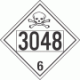 UN 3048 - Poison or Toxic Class 6.1 Placards