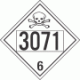 UN 3071 - Poison or Toxic Class 6.1 Placards