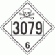 UN 3079 - Poison or Toxic Class 6.1 Placards