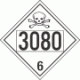 UN 3080 - Poison or Toxic Class 6.1 Placards