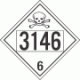 UN 3146 - Poison or Toxic Class 6.1 Placards