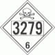 UN 3279 - Poison or Toxic Class 6.1 Placards