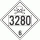 UN 3280 - Poison or Toxic Class 6.1 Placards