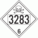 UN 3283 - Poison or Toxic Class 6.1 Placards