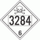 UN 3284 - Poison or Toxic Class 6.1 Placards