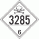 UN 3285 - Poison or Toxic Class 6.1 Placards