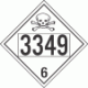 UN 3349 - Poison or Toxic Class 6.1 Placards