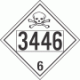 UN 3446 - Poison or Toxic Class 6.1 Placards