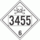 UN 3455 - Poison or Toxic Class 6.1 Placards