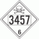 UN 3457 - Poison or Toxic Class 6.1 Placards