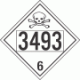 UN 3493 - Poison or Toxic Class 6.1 Placards