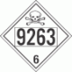 UN 9263 - Poison or Toxic Class 6.1 Placards