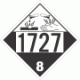 UN 1727 - Corrosive Class 8 Placards