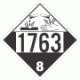 UN 1763 - Corrosive Class 8 Placards