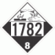 UN 1782 - Corrosive Class 8 Placards