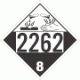 UN 2262 - Corrosive Class 8 Placards